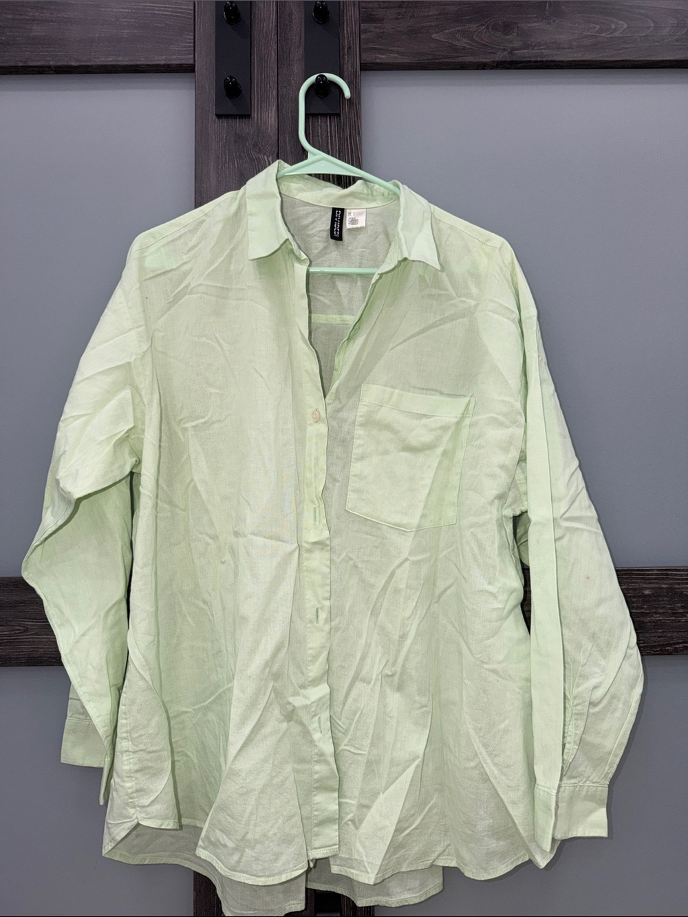 Light Green Women’s Button-Down Shirt